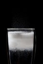 Bubbles in a freshly poured soft drink Royalty Free Stock Photo