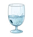 bubbles freshness water glass