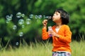 Bubbles Girl Royalty Free Stock Photo