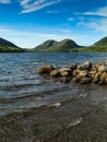 The Bubbles and Jordan Pond, Acadia National Park, Maine Royalty Free Stock Photo