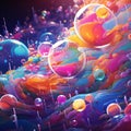 Bubbles and Lights Colorful Background Texture Royalty Free Stock Photo