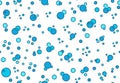 Bubbles line pattern. Seamless underwater air bubbles texture, fizzy drink or chemical water molecule. Vector oxygen