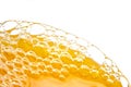 Bubbles of orange juice Royalty Free Stock Photo
