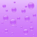 Bubbles in purple water.