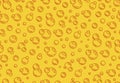 Bubbles seamless pattern. Beer texture vector illustration. Fizzy water background, abstract soda wallpaper. Royalty Free Stock Photo