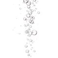 Bubbles or serum on white Royalty Free Stock Photo