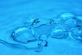 Bubbles in swirling water close up abstract background image Royalty Free Stock Photo