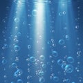 Bubbles under the water