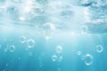 Underwater background with air bubbles