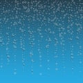 Bubbles underwater texture isolated on transparent background. Royalty Free Stock Photo