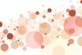 Bubbles Unique Orange Bright Background,  Circles Wallpaper Royalty Free Stock Photo