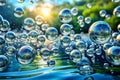 Bubbles in Water Royalty Free Stock Photo
