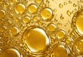 Bubbles in Water Oil beer gold Beautiful abstract Royalty Free Stock Photo