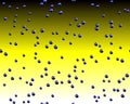 Bubbles, yellow geometries abstract background and texture Royalty Free Stock Photo