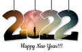 2022 happy new year sign