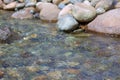 Bubbling brook on warm afternoon