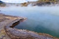 Bubbling geothermal Champagne Pool in Wai-o-tapu, New Zealand Royalty Free Stock Photo