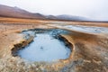 Bubbling geothermal hot/mud pool in the Hverarond area near Myvatn