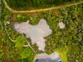 Aerial View of Hot Mud Pool, Rotorua, New Zealand Royalty Free Stock Photo
