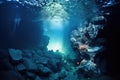 bubbling hydrothermal vents deep in the ocean