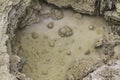 Bubbling Mud Hole in Yellowstone Royalty Free Stock Photo