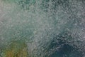 Bubbling spring water close-up. Royalty Free Stock Photo