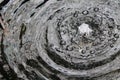 Bubbling water fountain with bubbles and ripples Royalty Free Stock Photo