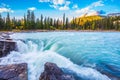 The bubbling waterfall of Athabasca