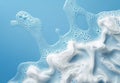Bubbly blue abstract background Royalty Free Stock Photo
