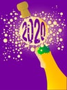 Bubbly New Year 2020 Royalty Free Stock Photo