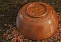 Bubinga Wood Bowl Royalty Free Stock Photo