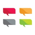 Buble chat icon Vector Illustration design Logo Royalty Free Stock Photo