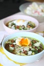 Bubur ayam chicken congee Royalty Free Stock Photo