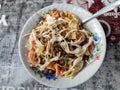 Bubur Ayam ( Indonesian Chicken Congee) Royalty Free Stock Photo