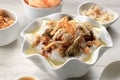 Bubur Ayam or Indonesian Rice Chicken Porridge