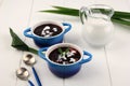 Bubur Ketan Hitam or Black Glutinous Rice Porridge Royalty Free Stock Photo