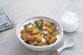 Bubur Ubi atau Jenang Telo is a dessert from Indonesia made of sweet potato.