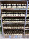 Buc-ee`s Preserves and Jams on a shelf at the St. Augustine, Florida location.