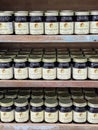 Buc-ee`s Preserves and Jams on a shelf at the St. Augustine, Florida location.