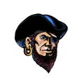 Buccaneer Eye Patch Scratchboard