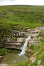 Bucegi Mountain waterfall panorama Carpathians in Romania