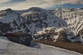 Bucegi Mountains with Omu Peak, Morarului Valley, Morarului Ridge Royalty Free Stock Photo