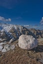 Bucegi Mountains with Omu Peak, Morarului Valley, Morarului RidgeBucegi Mountains with Morarului Valley, Morarului Ridge Royalty Free Stock Photo