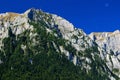 Bucegi mountains panorama, Carpathian ridge Royalty Free Stock Photo