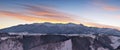 Bucegi mountains. Panorama view. Royalty Free Stock Photo