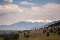 Bucegi mountains seen from far away