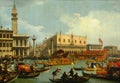 Bucentaur's return to the pier by the Palazzo Ducale. Canaletto