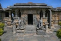 Bucesvara Temple, Koravangala, Hassan, Karnataka state, India. This Hoyasala architectural temple was built in 1173 A.D Royalty Free Stock Photo