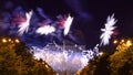 Bucharest anniversary days, fireworks party and celebration