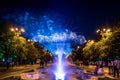 Bucharest anniversary days, fireworks party and celebration